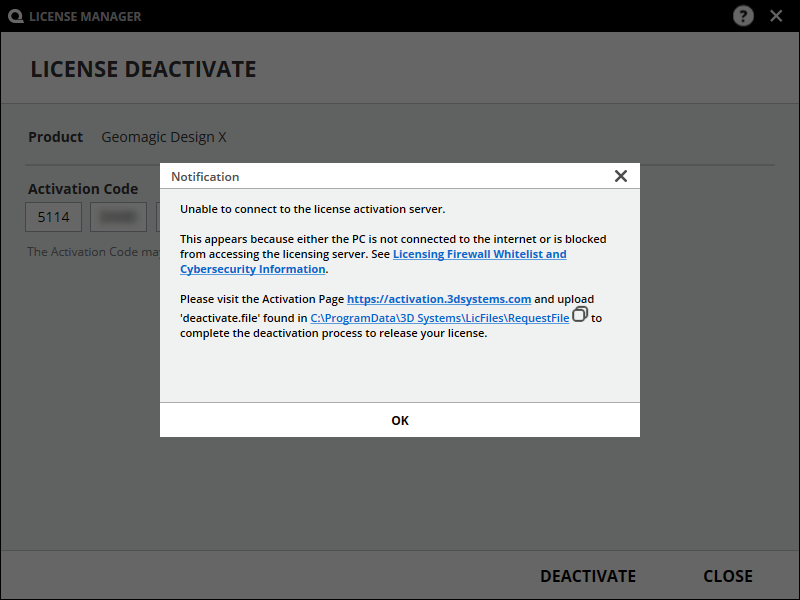 License Deactivation [CimLM]