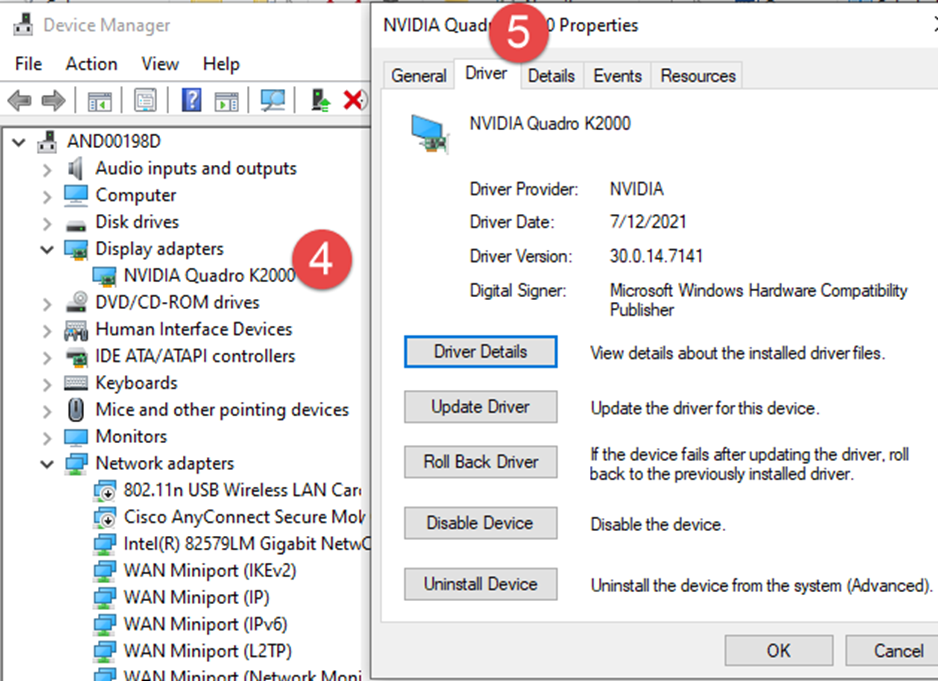 How to check graphics card and driver